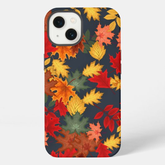 紅葉 秋の葉っぱ カー iphone 13 カバー (裏面)