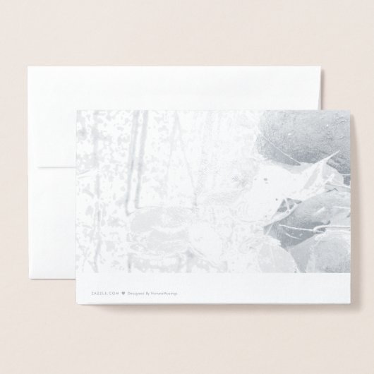 紅葉 箔カード (裏面封筒付き)