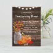 紅葉&素朴パンプキンスサンクスギビング 招待状 (スタンド正面)