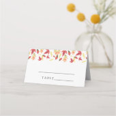 紅葉-結婚の座席表 プレイスカード (裏面)