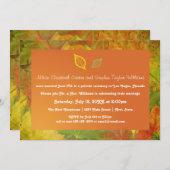 紅葉-結婚の発表 招待状 (正面/裏面)