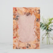 紅葉、茎、種子は黄色とオレンジ色に変わる 便箋 (スタンド正面)