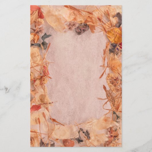 紅葉、茎、種子は黄色とオレンジ色に変わる 便箋 (正面)