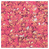 紅葉、赤とオレンジの色合い ファブリック (クローズアップ)