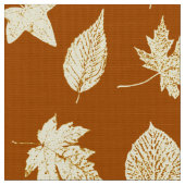 紅葉-錆の茶色およびクリーム ファブリック (クローズアップ)