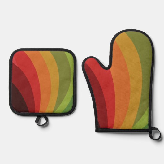 紅葉 鍋つかみ&鍋敷きセット (正面)