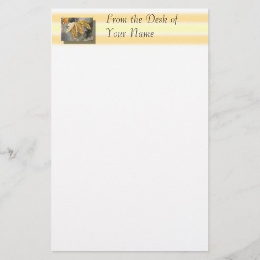 紅葉-…静止したの机からの… 便箋 (正面)