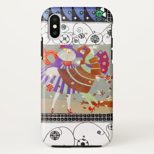 紅葉,風,渦巻きファッション衣装デザイナー Case-Mate iPhoneケース (裏面)