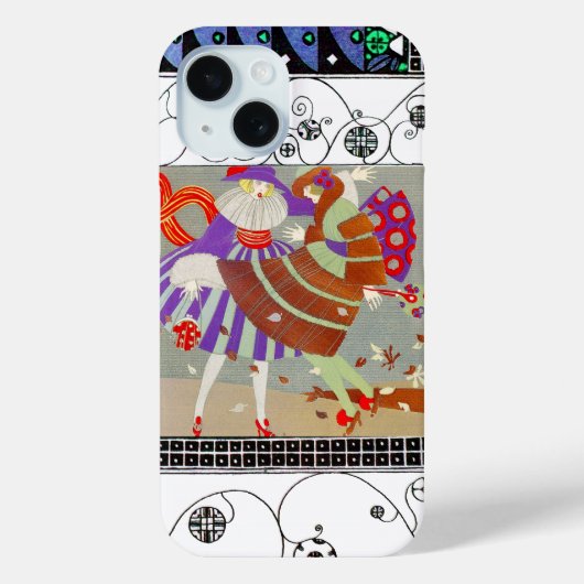 紅葉,風,渦巻きファッション衣装デザイナー Case-Mate iPhoneケース (裏面)