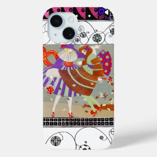 紅葉,風,渦巻きファッション衣装デザイナー iPhone 15ケース