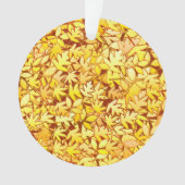紅葉、黄金色 オーナメント (正面)