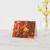 紅葉- 1 カード (黄色い花)