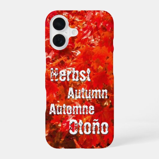 紅葉 iPhone 16ケース (裏面)