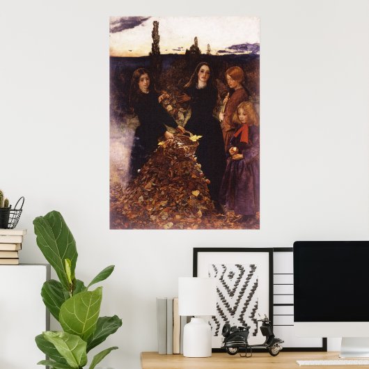 紅葉by John Everett Millais ポスター (ホームオフィス)