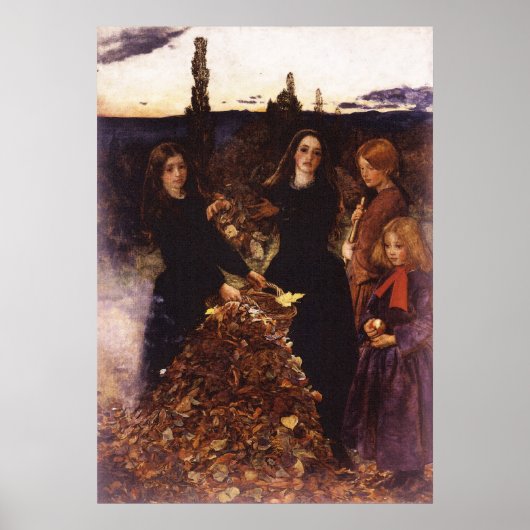 紅葉by John Everett Millais ポスター (正面)