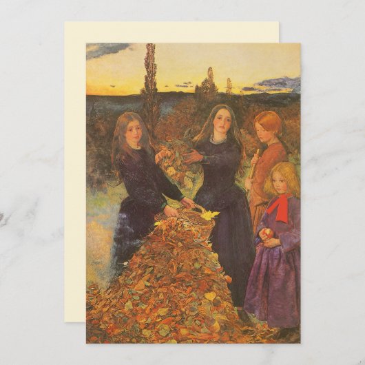 紅葉by Sir John Everett Millais (正面/裏面)