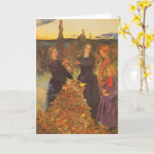 紅葉by Sir John Everett Millais カード (黄色い花)