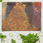 紅葉by Sir John Everett Millais キッチンタオル (折り畳み)
