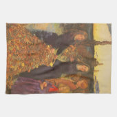紅葉by Sir John Everett Millais キッチンタオル (横)