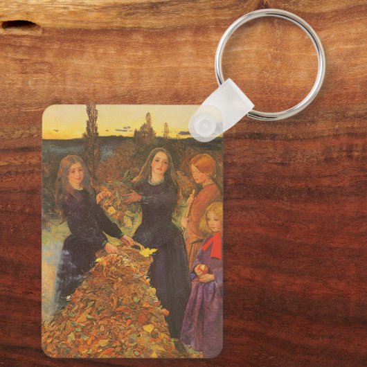 紅葉by Sir John Everett Millais キーホルダー (裏面)