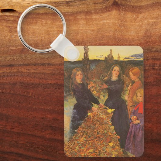 紅葉by Sir John Everett Millais キーホルダー (正面)