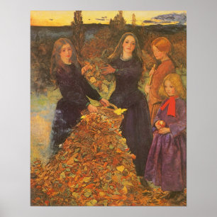 紅葉by Sir John Everett Millais ポスター