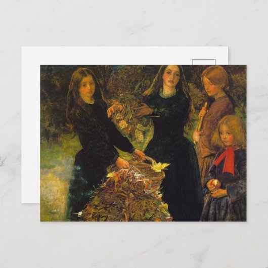紅葉by Sir John Everett Millais ポストカード (正面/裏面)