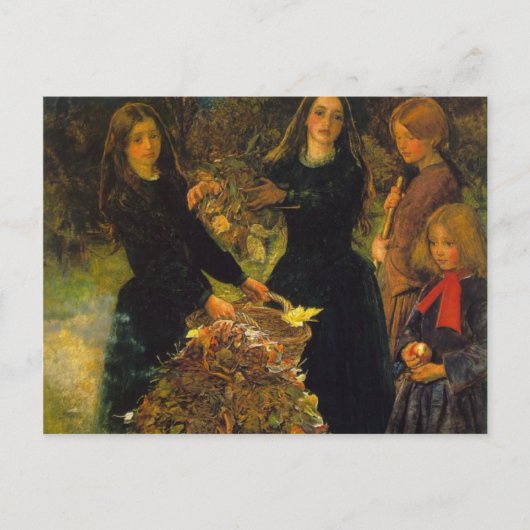 紅葉by Sir John Everett Millais ポストカード (正面)