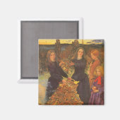 紅葉by Sir John Everett Millais マグネット (正面/裏面)