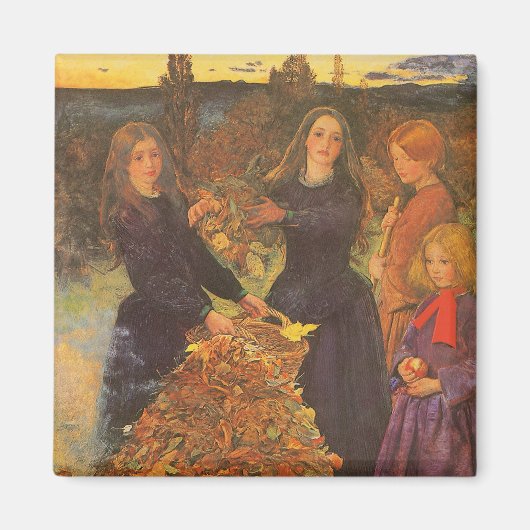 紅葉by Sir John Everett Millais マグネット (正面)