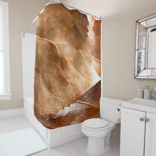 紅葉closeup抽象型，autum,background,br シャワーカーテン (インサイチュ)