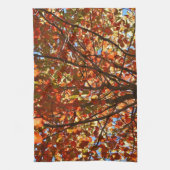 紅葉Fireworks キッチンタオル (縦)
