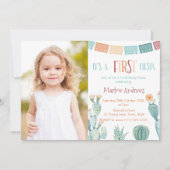 紅葉FIRST Fiesta 1st誕生日パーティー写真 招待状 (正面)