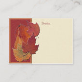 紅葉II披露宴カード エンクロージャーカード (裏面)