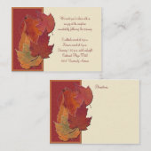 紅葉II披露宴カード エンクロージャーカード (正面/裏面)