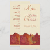 紅葉II結婚のメニューカード メニュー (正面/裏面)