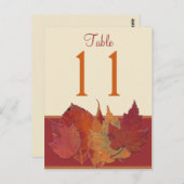紅葉II表番号郵便カード ポストカード (正面/裏面)