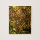 紅葉II黄秋撮影の天蓋 ジグソーパズル (縦)