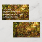 紅葉II黄秋撮影の天蓋 名刺 (正面/裏面)