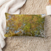 紅葉IIIの葉を調カラフルべる ランバークッション (ブランケット)
