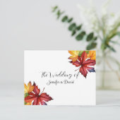 紅葉RSVPポストカード ポストカード (スタンド正面)