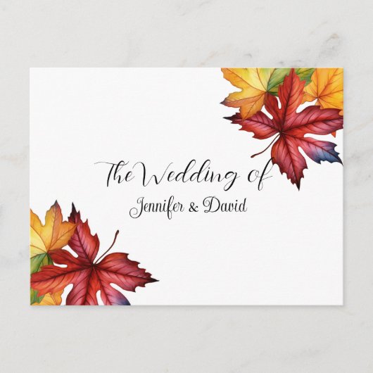 紅葉RSVPポストカード ポストカード (正面)