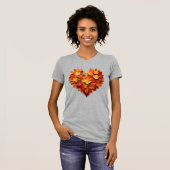 紅葉Tシャツハート Tシャツ (正面フル)