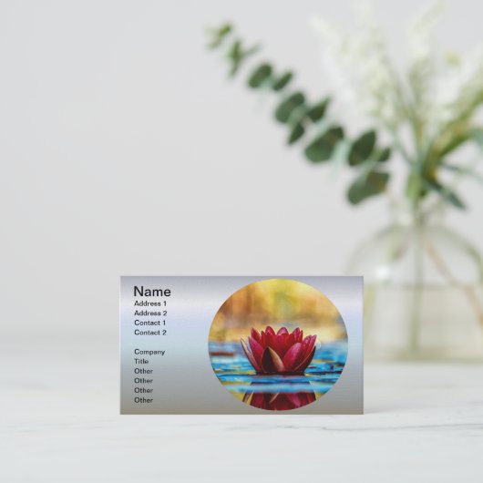 紅蓮の水百合花 名刺 (スタンド正面)