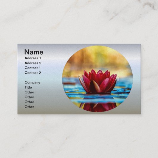 紅蓮の水百合花 名刺 (正面)