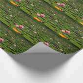 紅蓮の睡蓮の花池 ラッピングペーパー (角)