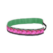 紅薔薇の花と雨粒 アスレチックヘッドバンド (右)