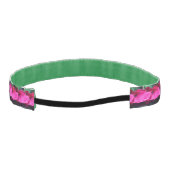 紅薔薇の花と雨粒 アスレチックヘッドバンド (裏面)