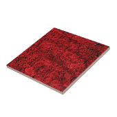 紅薔薇の花 タイル (側面)