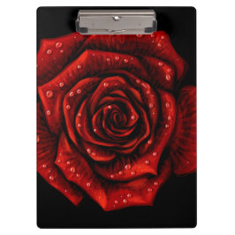 紅薔薇の花 |フラワークリップボード クリップボード